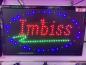 Preview: LED-Schild IMBISS (rot, blau, grün)