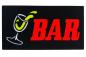 Preview: LED Schild BAR rot gelb weiß