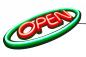 Preview: LED-Schild OPEN Neon Optik