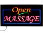 Preview: LED-Schild Open MASSAGE