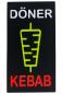 Preview: LED-Schild DÖNER KEBAB (rot, gelb, weiß)