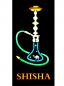 Preview: LED-Schild SHISHA (orange, grün, blau, weiß)