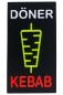 Preview: LED-Schild DÖNER KEBAB (rot, gelb, weiß)