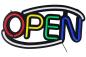 Preview: LED-Schild OPEN Neon Optik