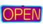 Preview: LED-Schild OPEN Neon Optik Fernbedienung