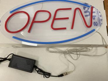 LED NEON OPEN SCHILDER (Blau,Rot)