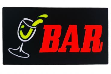 LED-Schild BAR (orange, gelb, weiß)
