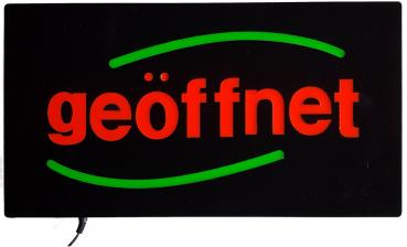 LED-Schild geöffnet (rot, grün)