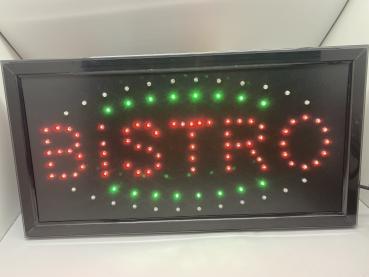 LED SCHILD BISTRO (blau rot grün)