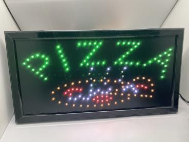 LED SCHILD PIZZA (grün, gelb, rot )