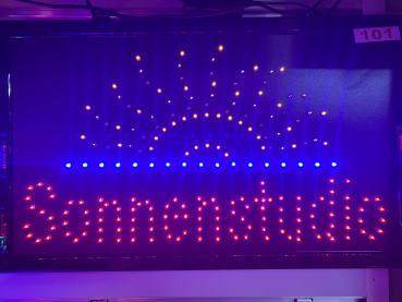 LED SCHILD SONNENSTUDIO (gelb blau rot)