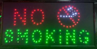 LED-Schild NO SMOKING