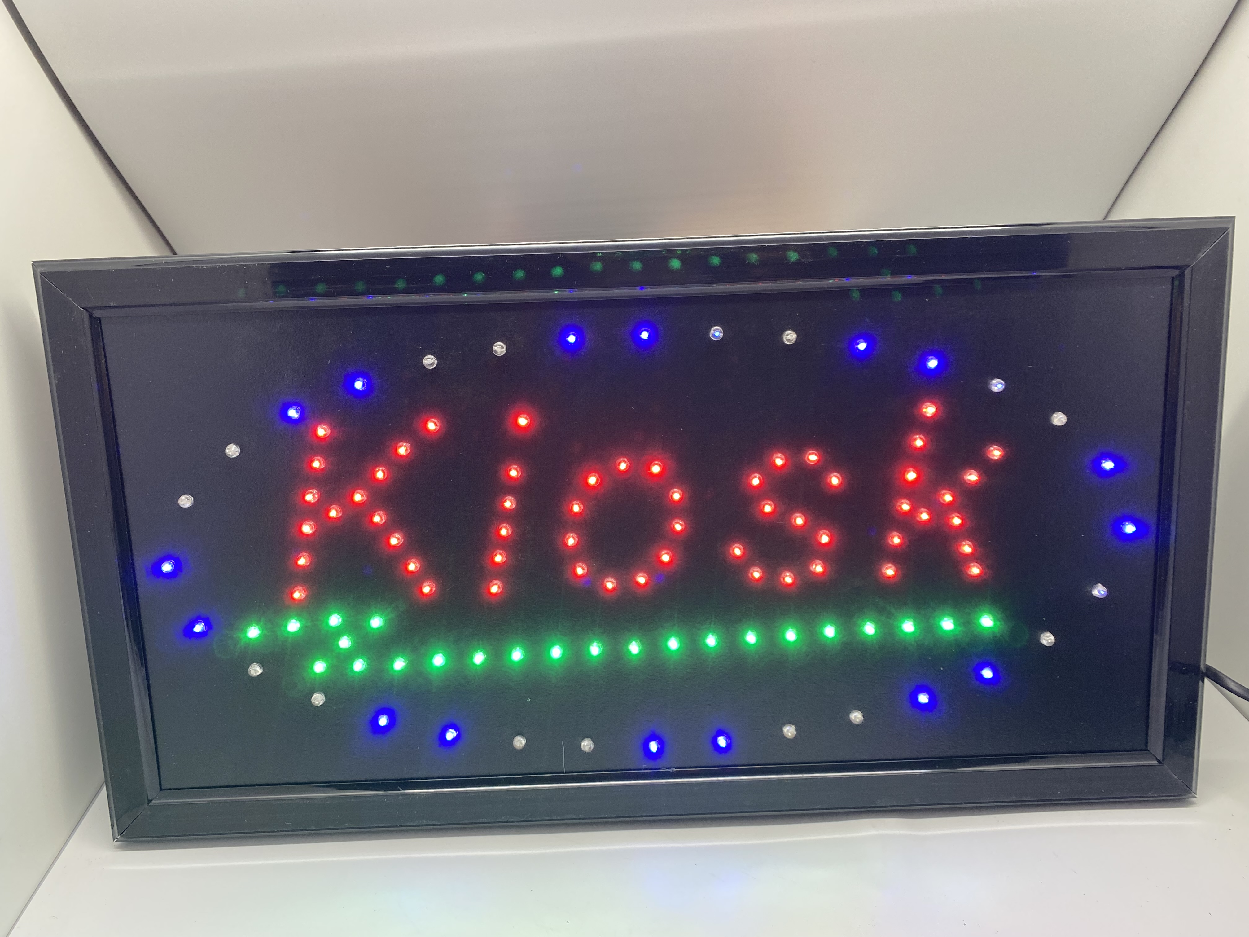  LED SCHILD KIOSK (blau,rot,grün)