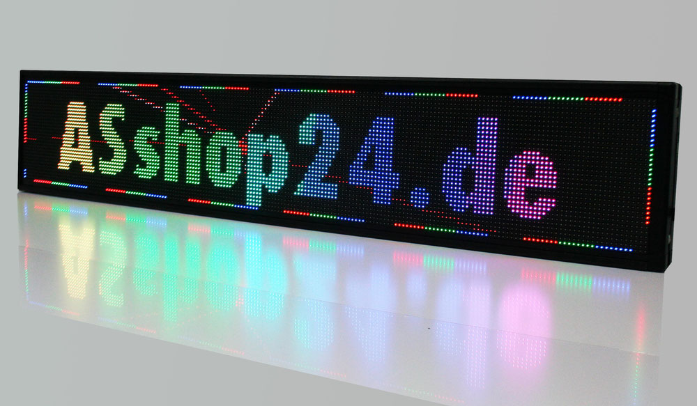 LED-Laufschrift 67x19 cm RGB WiFi Innen P5 hohe Auflösung