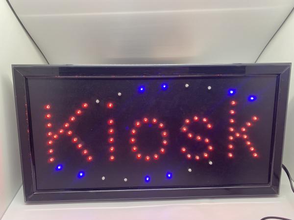 ASshop24.de - LED SCHILD KIOSK (rot,blau)