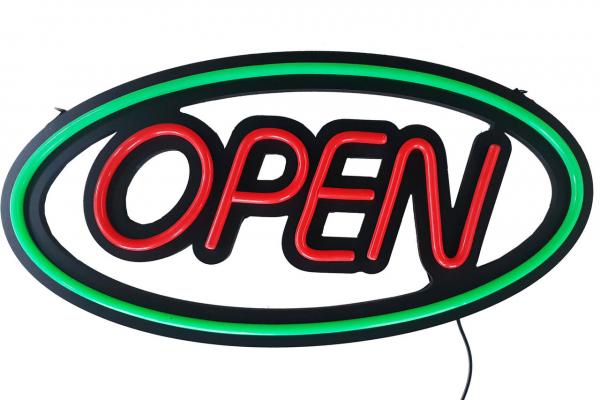 LED-Schild OPEN Neon Optik