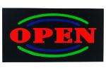 LED-Schild OPEN (rot, grün, blau)